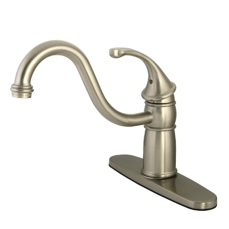 8 Centerset Kitchen Faucet W/out Sprayer, Brushed Nickel